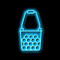 ball hopper tennis neon glow icon illustration Royalty Free Stock Photo