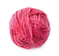 Ball of knitting yarn on white background Royalty Free Stock Photo