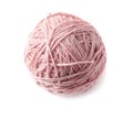 Ball of knitting yarn on white background Royalty Free Stock Photo