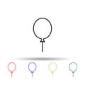 ball multi color style icon. Simple thin line, outline vector of web icons for ui and ux, website or mobile application Royalty Free Stock Photo