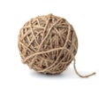 Ball of natural jute twine Royalty Free Stock Photo