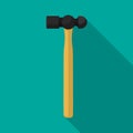 Ball peen hammer isolated background Royalty Free Stock Photo