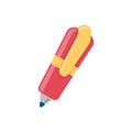 Ball pen flat icon Royalty Free Stock Photo