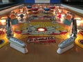 Ball POV playfield view of pinball Bowling Queen