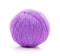 Ball of purple yarn Royalty Free Stock Photo