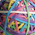 Ball of rubber bands Royalty Free Stock Photo
