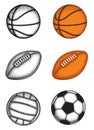 Ball set Royalty Free Stock Photo