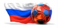 Ball soccer football russian Russia 3d