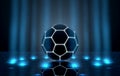 Ball On Spotlit Stage Royalty Free Stock Photo