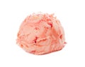 Ball of strawberry ice cream