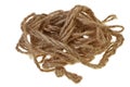 Ball of string or twine on a white background. Royalty Free Stock Photo