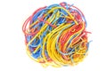Ball of tangled cables Royalty Free Stock Photo