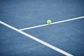Ball at Tennis Court Background Royalty Free Stock Photo