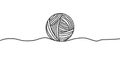 A ball of thread. ?????????????? ??????? ??????????. Royalty Free Stock Photo