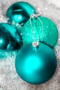 Ball with tinsel. New Year decoration. christmas decor. Background for text Royalty Free Stock Photo