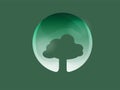 Ball of tree logo and icon