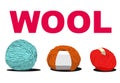 Ball of wool sign illustration