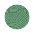 Ball of Yarn Isolated Textile for Handmade. Vector