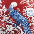 BALLAD CHINESE FLORAL PATTERN CHINOISERIE STYLE WALL ART