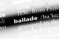 ballade Royalty Free Stock Photo