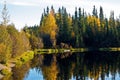 Ballaine Lake in Fall Royalty Free Stock Photo