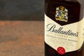 Ballantines whisky produced by Pernod Ricard in Dumbarton, Scotland Royalty Free Stock Photo