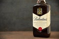 Ballantines whisky produced by Pernod Ricard in Dumbarton, Scotland Royalty Free Stock Photo