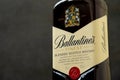 Ballantines whisky produced by Pernod Ricard in Dumbarton, Scotland Royalty Free Stock Photo