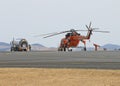 BALLARAT, VICTORIA, AUSTRALIA - December 13, 2015: Malcolm the Erickson air-crane