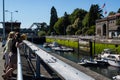 Ballard Lock Spectators