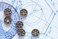 Ballbearings On Draft Royalty Free Stock Photo