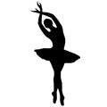 Ballerina dance silhouette