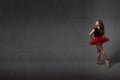 Ballerina in back side view Royalty Free Stock Photo