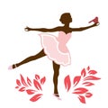 Ballerina with bird on her hand Royalty Free Stock Photo