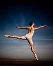 Ballerina with Blue Sky