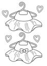 Ballerina Clothes Costume Ballet Sport Coloring Pages for Kids and Adult