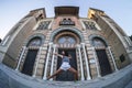 Ballerina dancing in Maria Luisa Park in Seville, Andalusia, Spain Royalty Free Stock Photo