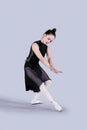 Ballerina dancing in the studio Royalty Free Stock Photo