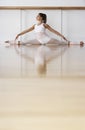 Ballerina Doing Split In Rehearsal Room Royalty Free Stock Photo