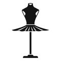 Ballerina dress icon simple vector. Princess ballet dress