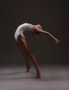 Ballerina in expressive movement Royalty Free Stock Photo