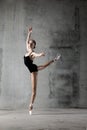 Ballerina fulfills movement, ballet pas Royalty Free Stock Photo