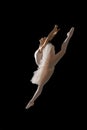 Ballerina in jump Royalty Free Stock Photo