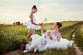 Ballerina mother and daughters