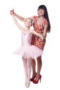 Ballerina with mother