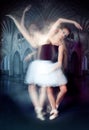 Ballerina in motion Royalty Free Stock Photo