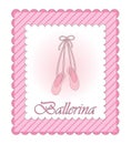 Ballerina pink card