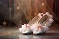 ballerina pointe shoes with bows