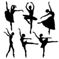 Ballerina silhouette set.