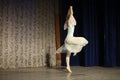 Ballerina on stage. Professional dance